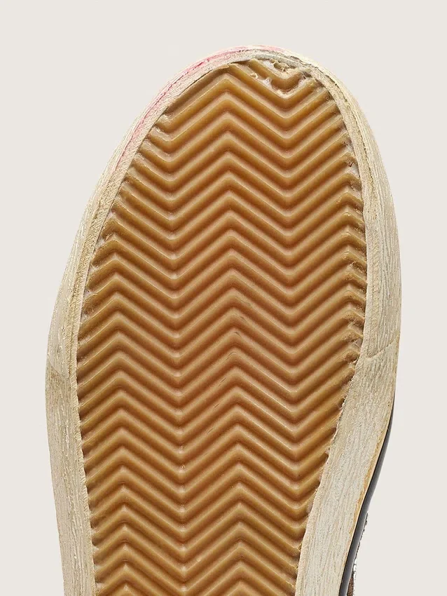 LAB-Sneaker für Damen im Slide-Stil aus tabakfarbenem Wildleder mit Kristallen und einem Stern aus tabakfarbenem Wildleder