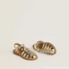 Maxime Young Sandalen aus goldenem Leder