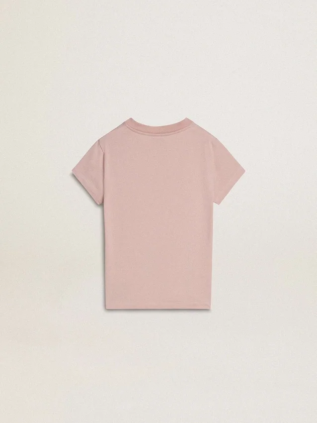 Rosa Mädchen-Hemd mit weißem Aufdruck