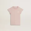 Rosa Mädchen-T-Shirt mit Rüschenärmeln und Stickerei
