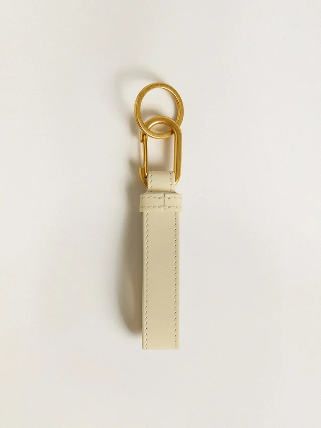Schlüsselanhänger in „Worn White“