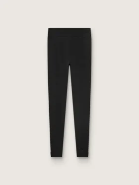 Schwarze Sportleggings mit hoher Taille für Damen