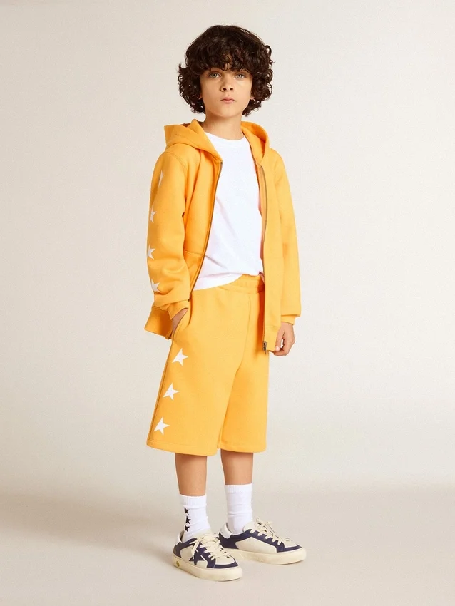 Senfgelbe Shorts für Jungen