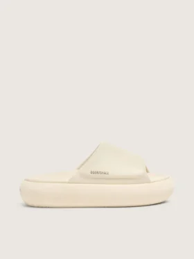 Space-Star-Slide-Slipper für Herren aus weißem Leder