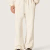 Star Unisex-Jogginghose aus Vintage-Weißem Fleece