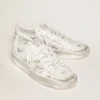 Stardan-Sneaker aus weißem Leder mit Used-Look