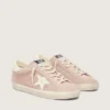 Super-Star für Damen aus puderrosa Wildleder mit weißem Stern