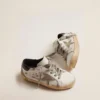 Junior Super-Star mit grauem Stern aus Wildleder und blauer Fersenlasche
