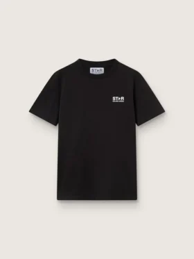 T-Shirt aus der Black Star Collection mit kontrastierendem weißem Logo und Stern