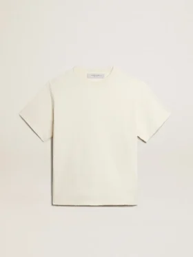 T-Shirt in „Aged White“ mit umgekehrtem Logo auf der Rückseite – Jersey Capsule
