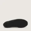 Étoile Ballerinas aus schwarzem Satin mit schwarzem, gesticktem Stern und elastischem Riemen