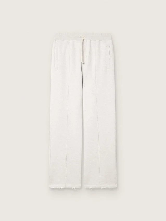 Unisex-Jogginghose „Star“ aus grau meliertem Fleece