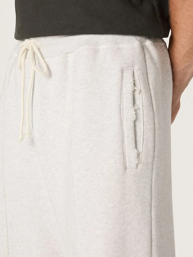 Unisex-Jogginghose „Star“ aus grau meliertem Fleece
