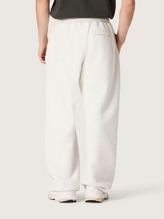 Unisex-Jogginghose „Star“ aus grau meliertem Fleece