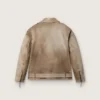 Unisex-Lederjacke, handbearbeitet und handgefärbt