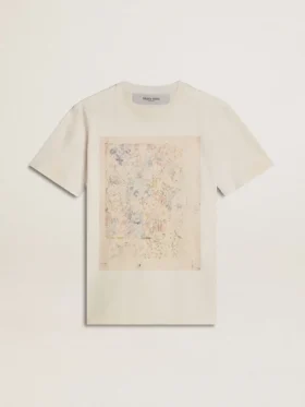Weißes Damen-Hemd mit Blumenprint