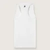 Weißes Sport-Tanktop für Damen