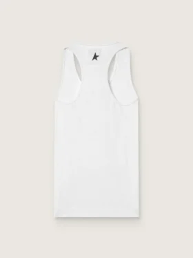 Weißes Sport-Tanktop für Damen