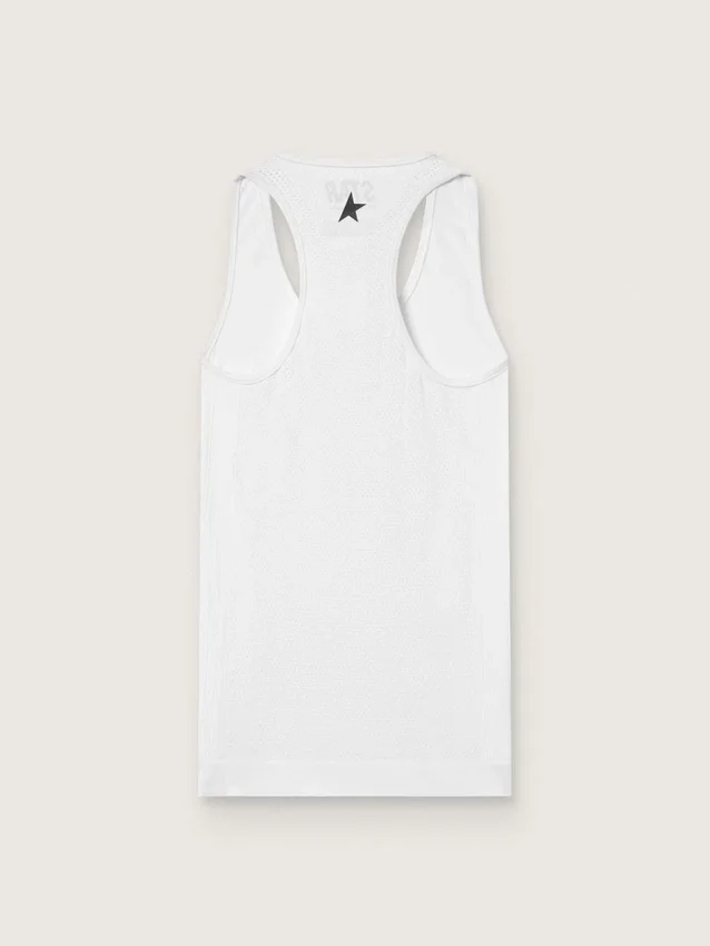 Weißes Sport-Tanktop für Damen