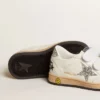 „Young Ball Star“ aus Nappaleder mit silbernem Glitzerstern und Fersenlasche